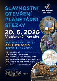 Pozvánka na slavnostní otevření planetární stezky