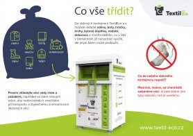 Sběr textilu - sběrný dvůr ve Vysokém Mýtě