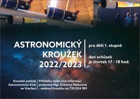 Astronomický kroužek - školní rok 2022/2023