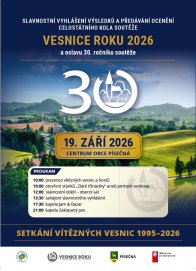 Vyhlášení celostátního kola Vesnice roku 2026 v Písečné