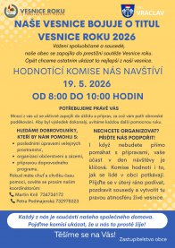 Návštěva hodnotící komise Vesnice roku - 19. 5. 2026