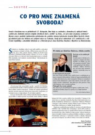 Výsledky soutěže pro studenty "Co pro mne znamená svoboda?"