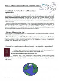 Cestovní doklady - informace od Ministerstva vnitra