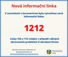 Informační linka 1212 - koronavir