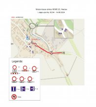 Dopravní opatření k 1. etapě stavby Modernizace silnice III/30523 - uzavírky, objížďky