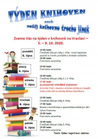 Týden knihoven 5. - 9. 10. 2020 ve Vraclavi