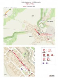 Dopravní opatření k 2. etapě stavby Modernizace silnice III/30523 - uzavírky, objížďky 15.6.-31.8.2024