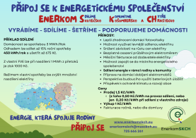 Příležitost zapojit se do sdílení energie v našem regionu